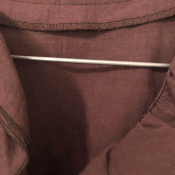 Brown Long-sleeve Blouse - Picture 2 of 4